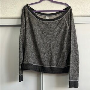 Pimatee Women's Dark Gray Heather Wide Crew Neck Sweater Size XXL NWOT